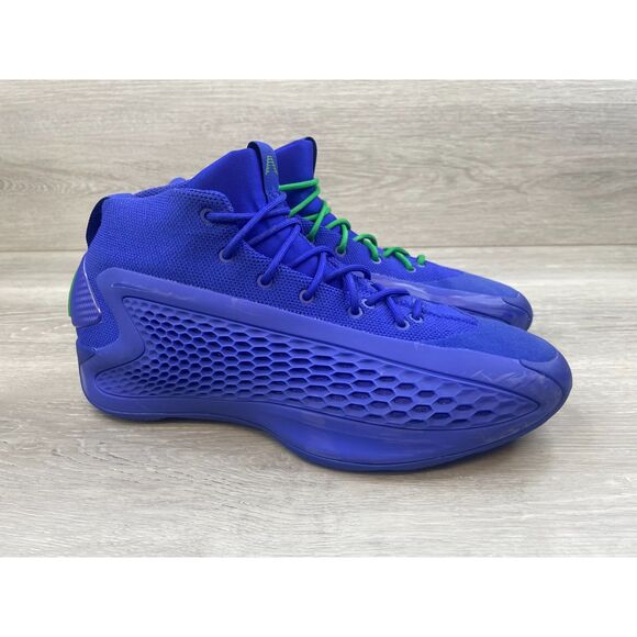 Adidas Anthony Edwards 1 Men's Sneaker Basketball Fabric 10 Blue Athletic Shoes - Picture 1 of 11